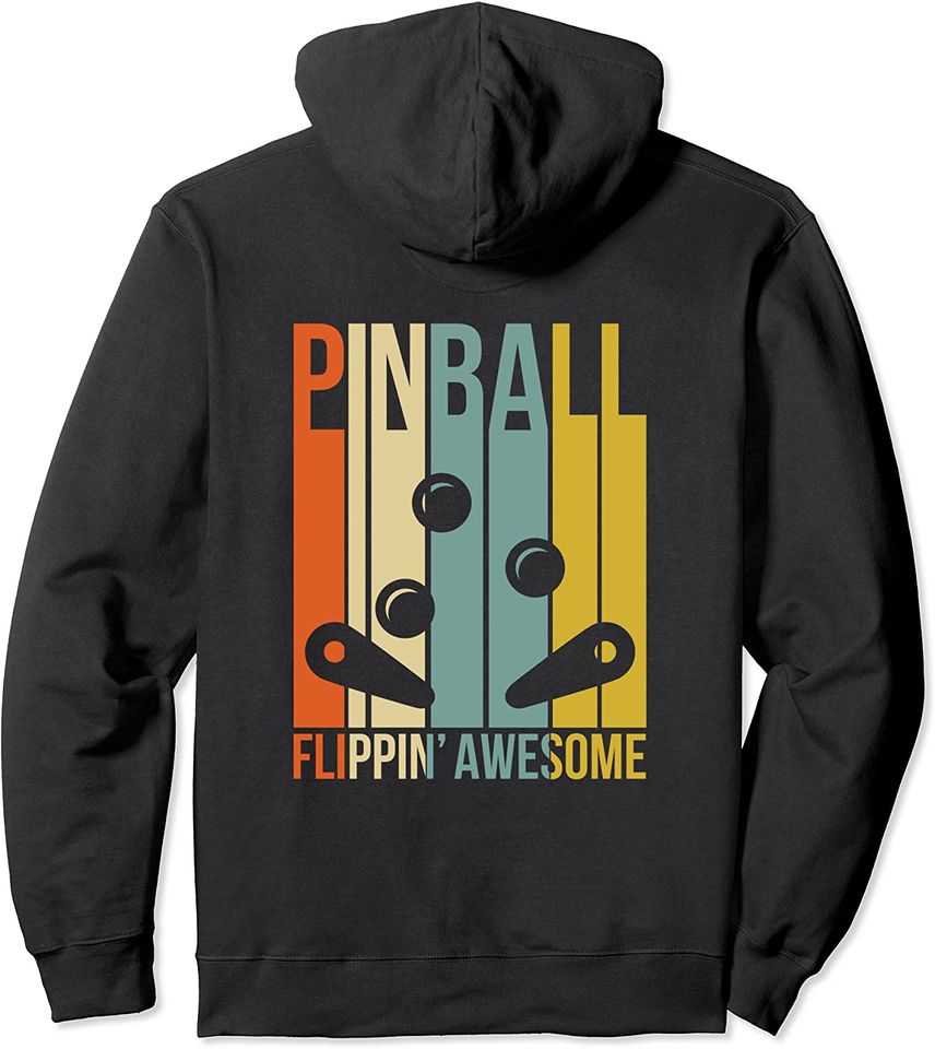 Pinball retro arcade hoodie sweatshirt - BACK PRINT
