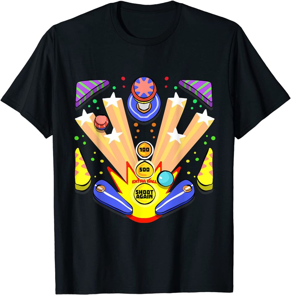 Pinball Player Arcade Games Fan T-Shirt