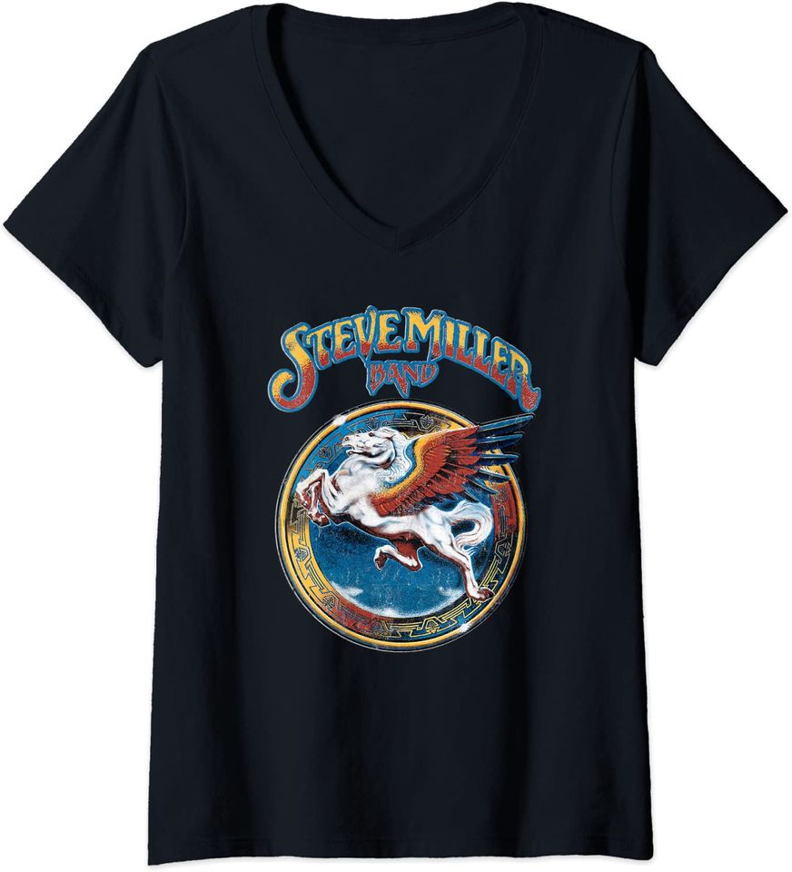 Womens Steve Miller Band - Book of Dreams V-Neck T-Shirt