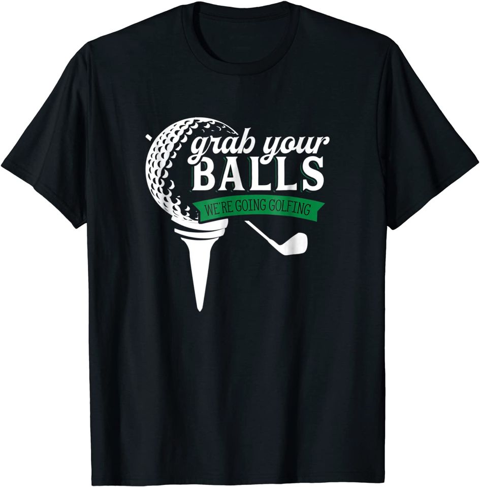 Funny Golf Shirts For Men Adult Humor, Golfer Balls