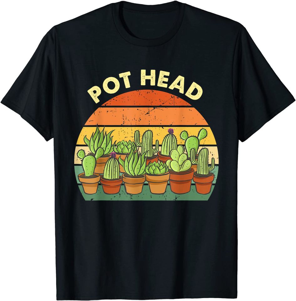 Pot Head Gardening Cactus T-Shirt