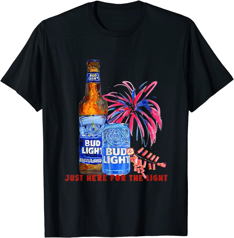 Just Here For The Light Bud Light T Shirt