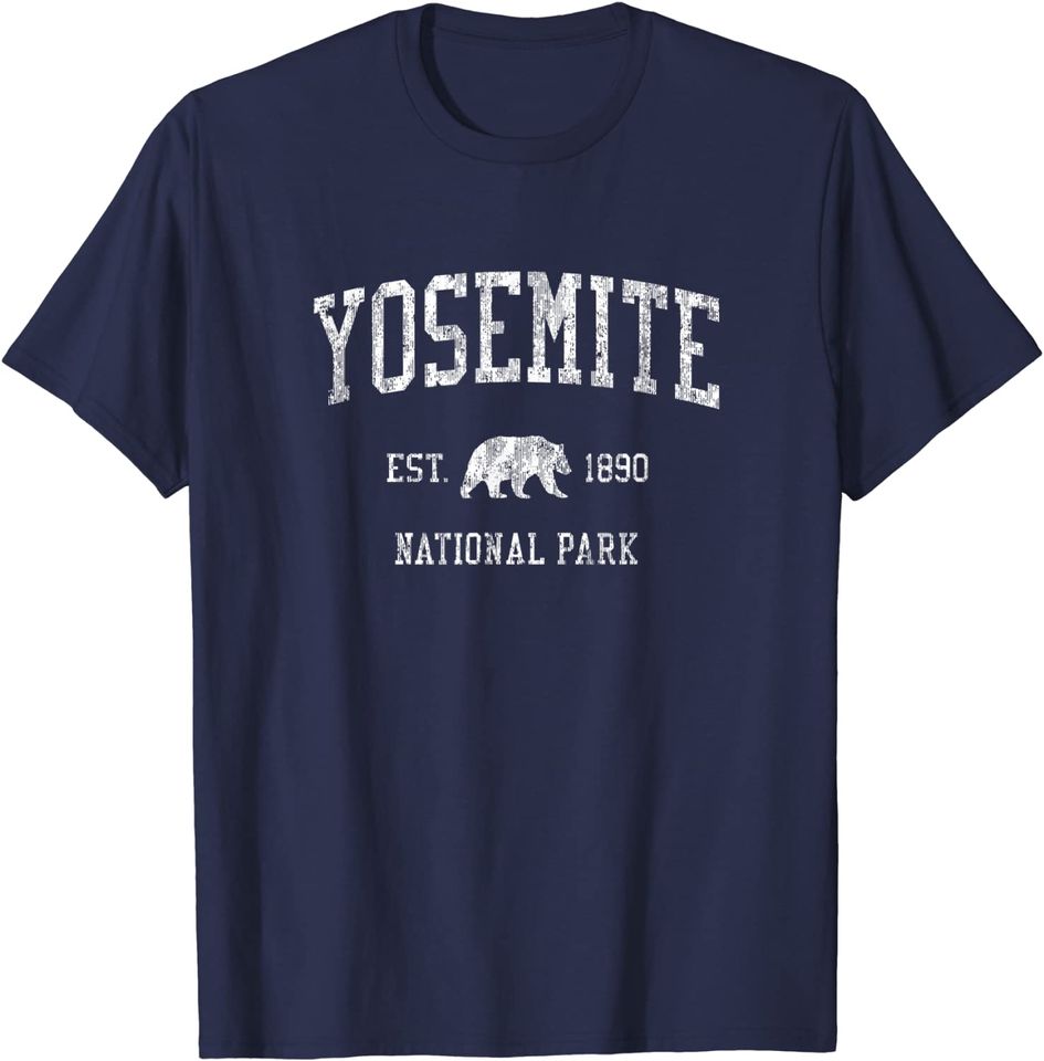 Yosemite T-Shirt Vintage National Park Sports Design T Shirt