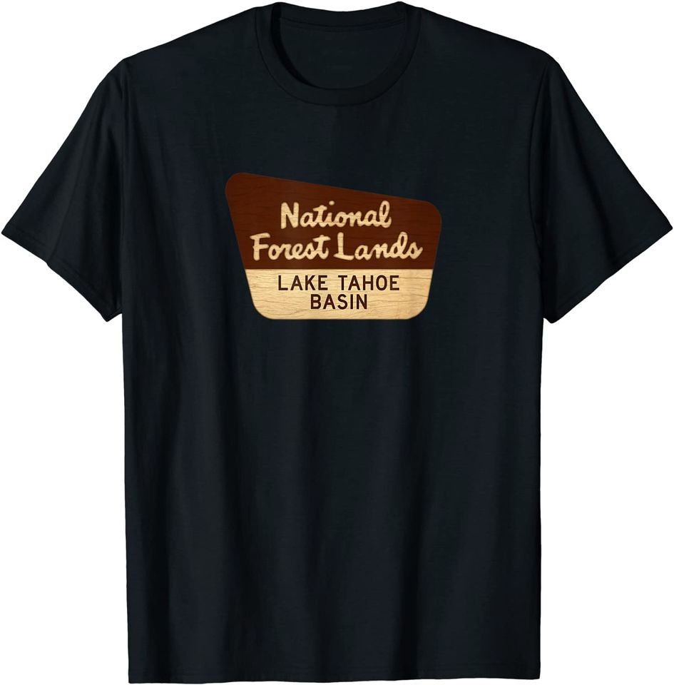 US National Forest Lands California Souvenir T Shirt