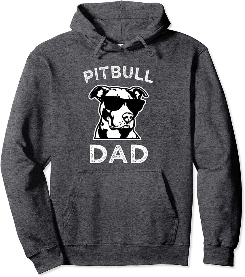Proud Pitbull Dad Men's Dog Dad Funny Hoodie