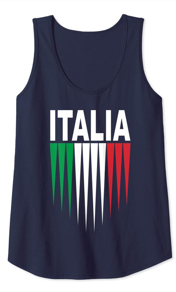 Italy Soccer Jersey Flag Football Tank Top