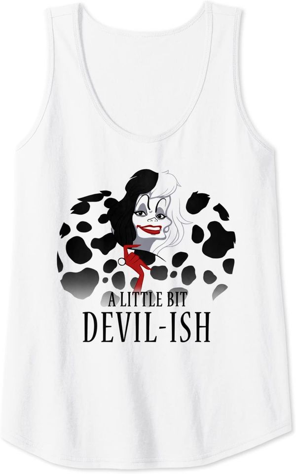 Cruella De Vil A Little Bit Devil-Ish Tank Top