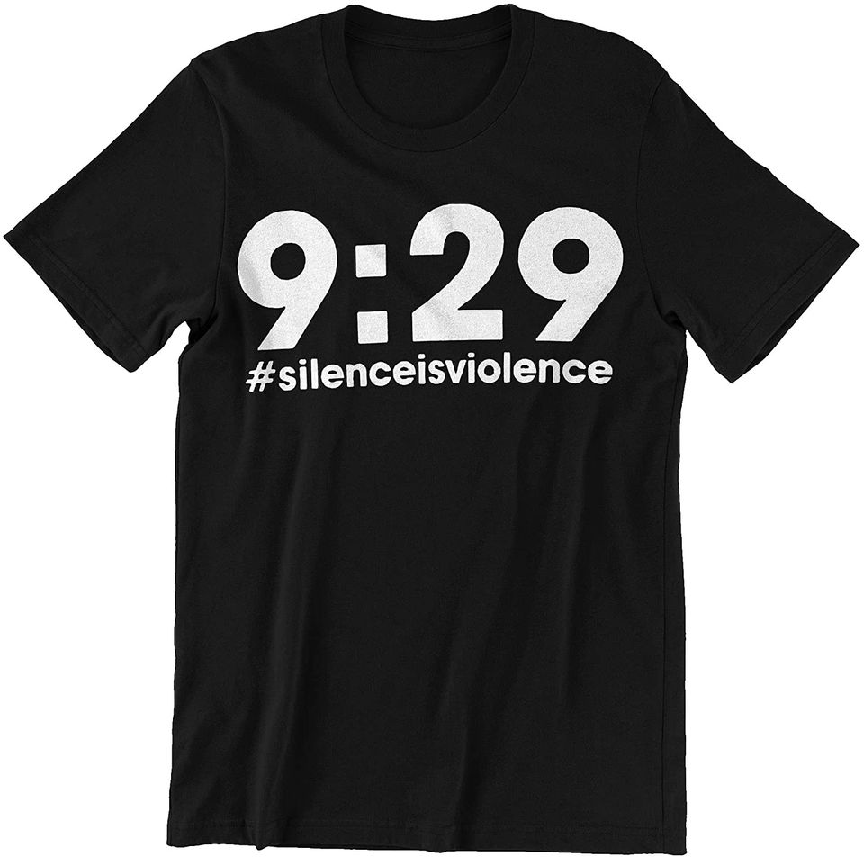 Nine Minutes 29 Seconds Social Justice Tribute Silenceisviolence Shirt