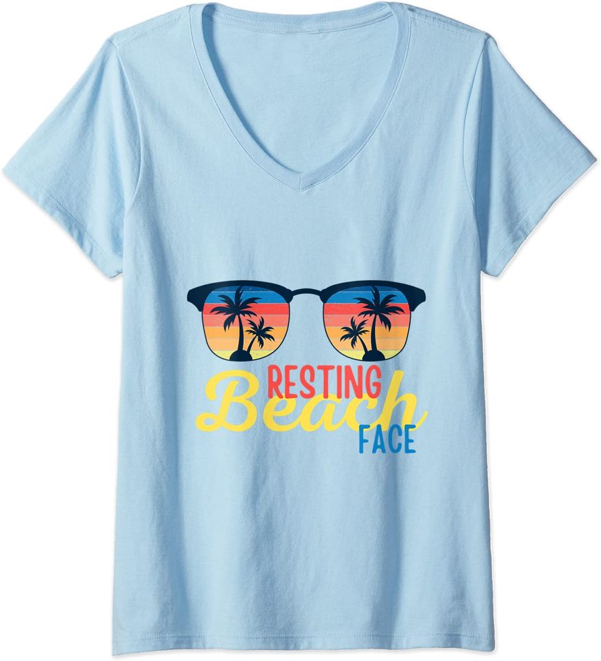Resting Beach Face SunglassesT Shirt