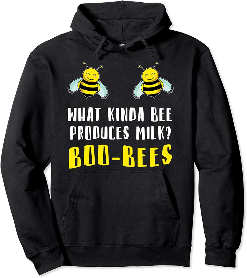 What kinda bee produces milk? Boo-Bees Beekeeper Pullover Hoodie