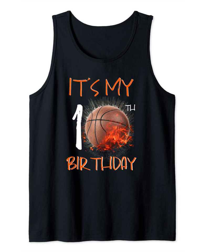 It's My 10th Birthday Basketball Tank Top