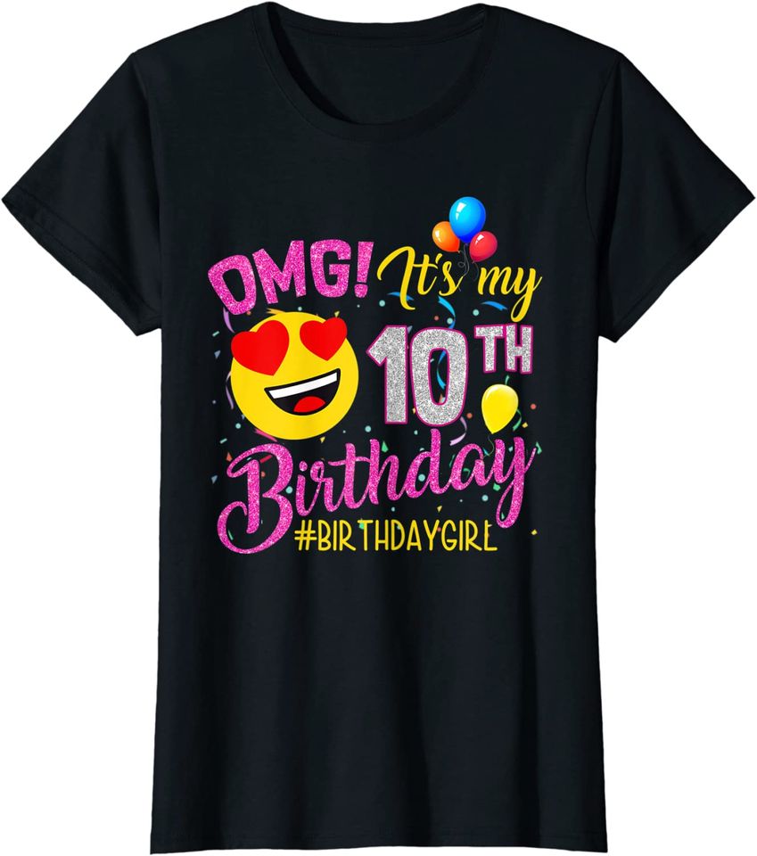 OMG It's My 10th Birthday Girl Hoodie 10 Years old Birthday Hoodie