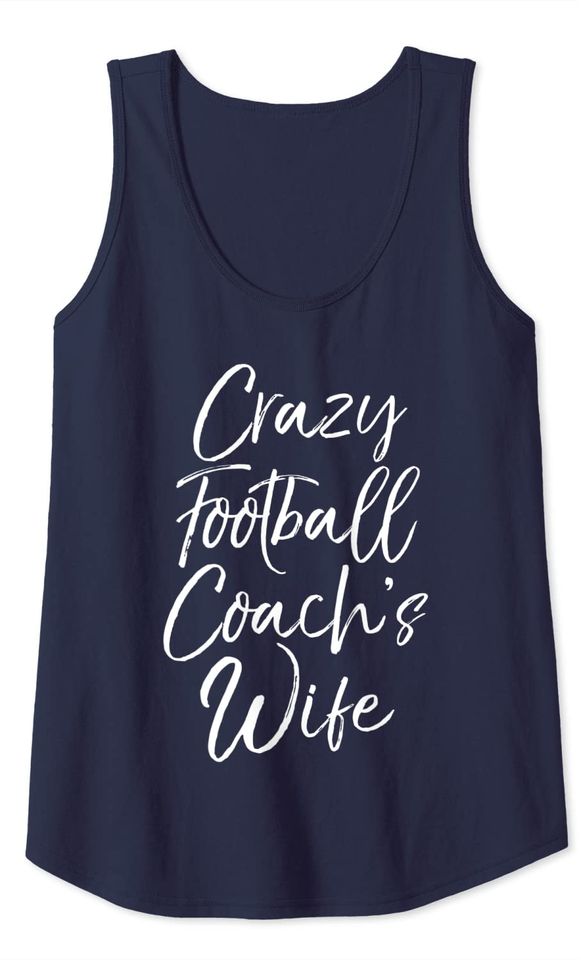 Joke Crazy Football Coach's Wife Tank Top