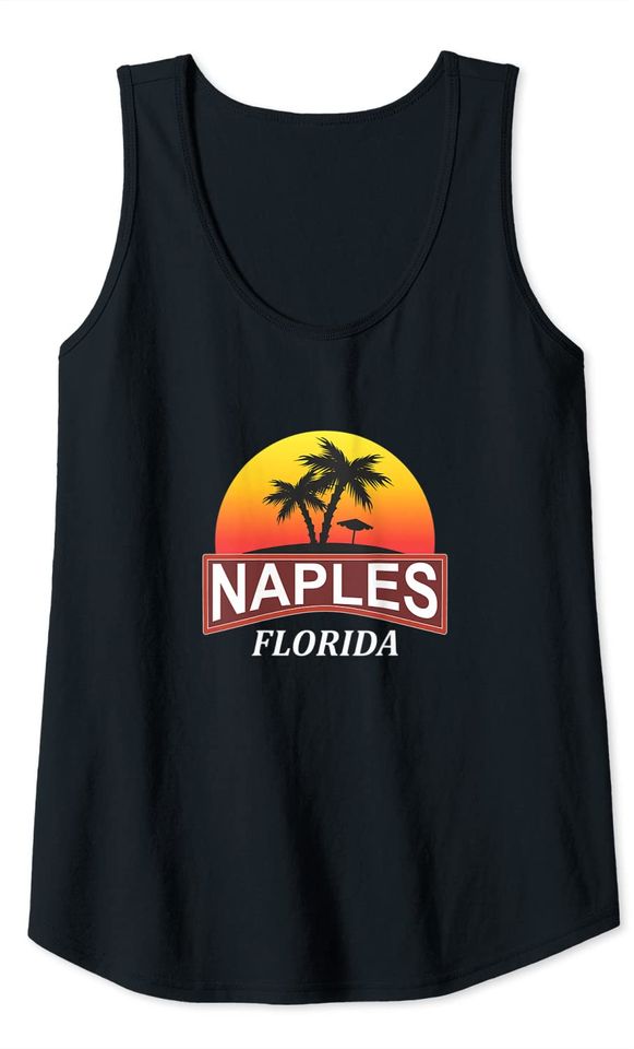 Naples Florida Beach Sunset Vacation Tank Top
