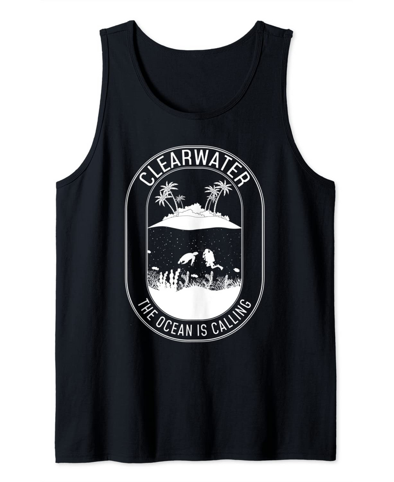 Clearwater Beach Florida Group Vacation Ocean is Calling Tank Top