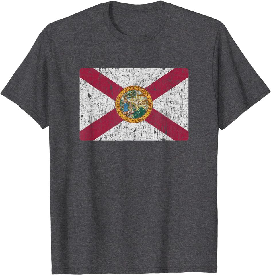 Vintage Florida Flag Retro FL Shirt Souvenir T Shirt