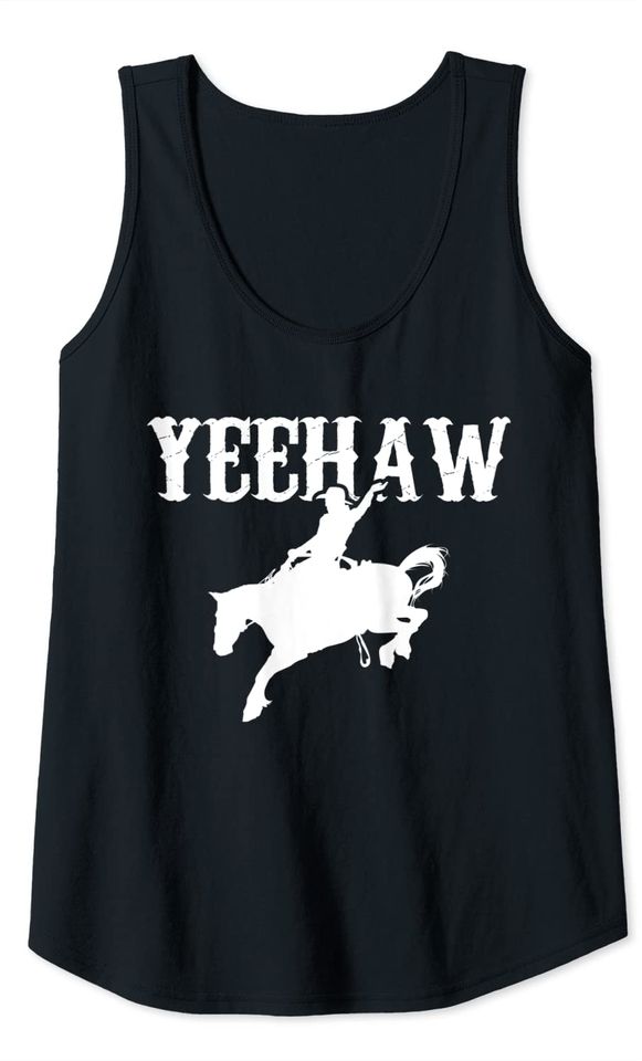 Horse Riding Cowboy Cowgirl Yeehaw Tank Top