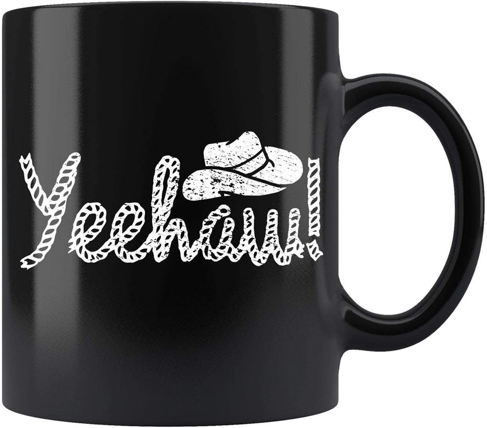 Vintage Yeehaw Cowboy Western Country Mug
