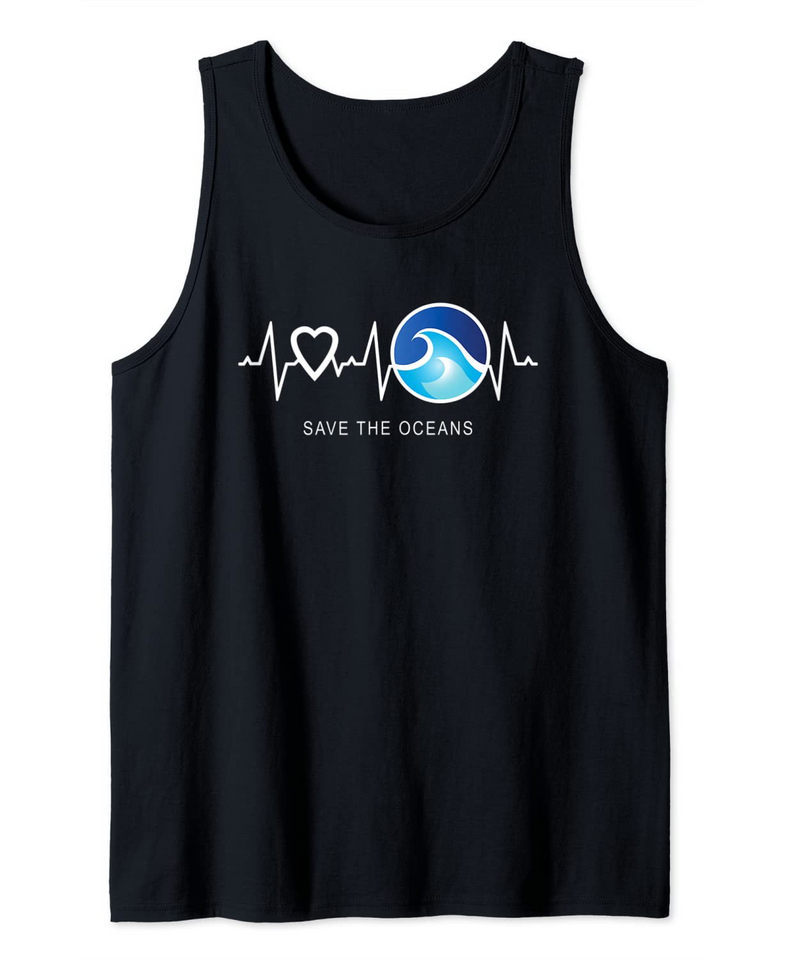 Save The Oceans Heartbeat Tank Top