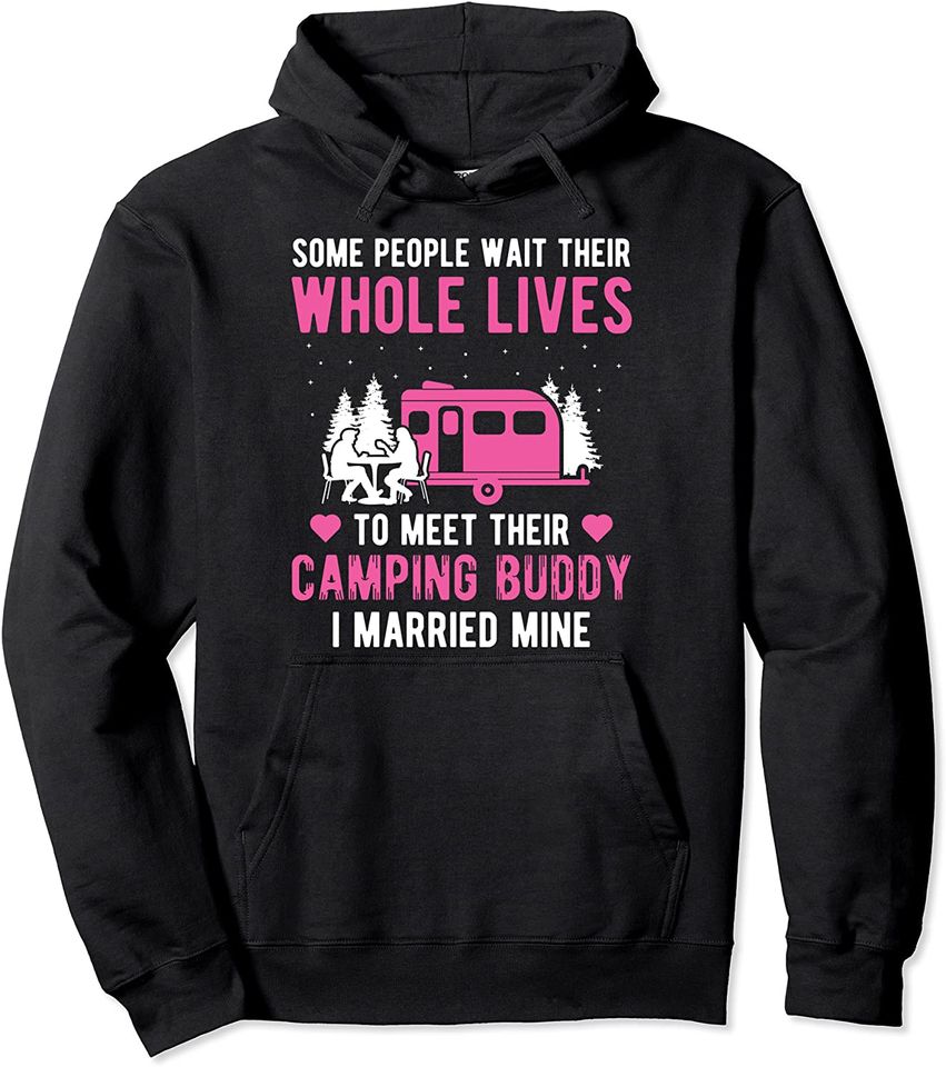 Cool Campers Quote Clothing Gift Husband Wife Couple Camping Hoodie
