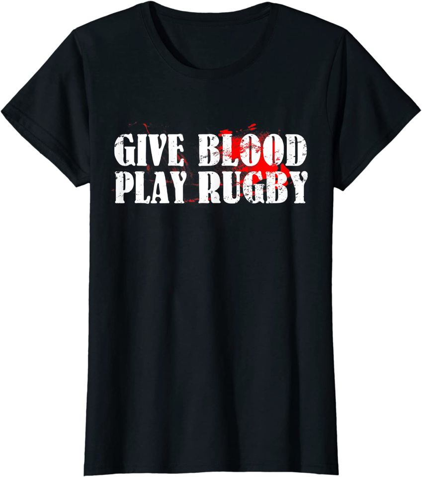 Give Blood Play Rugby Hoodie Tough Rugby Player Gift Hoodie