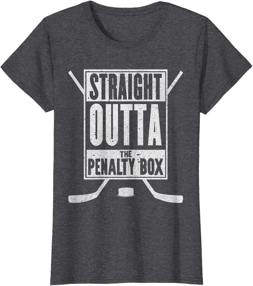 Straight Outta The Penalty Box Hoodie Funny Ice Hockey Hoodie