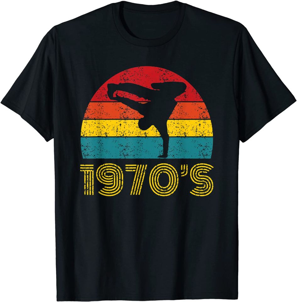 Distressed 1970's Break Dancing T Shirt