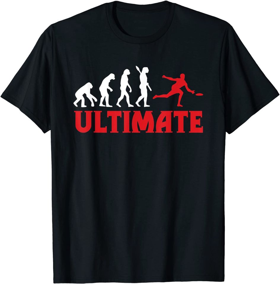 Great Ultimate Frisbee Evolution Gift T-Shirt