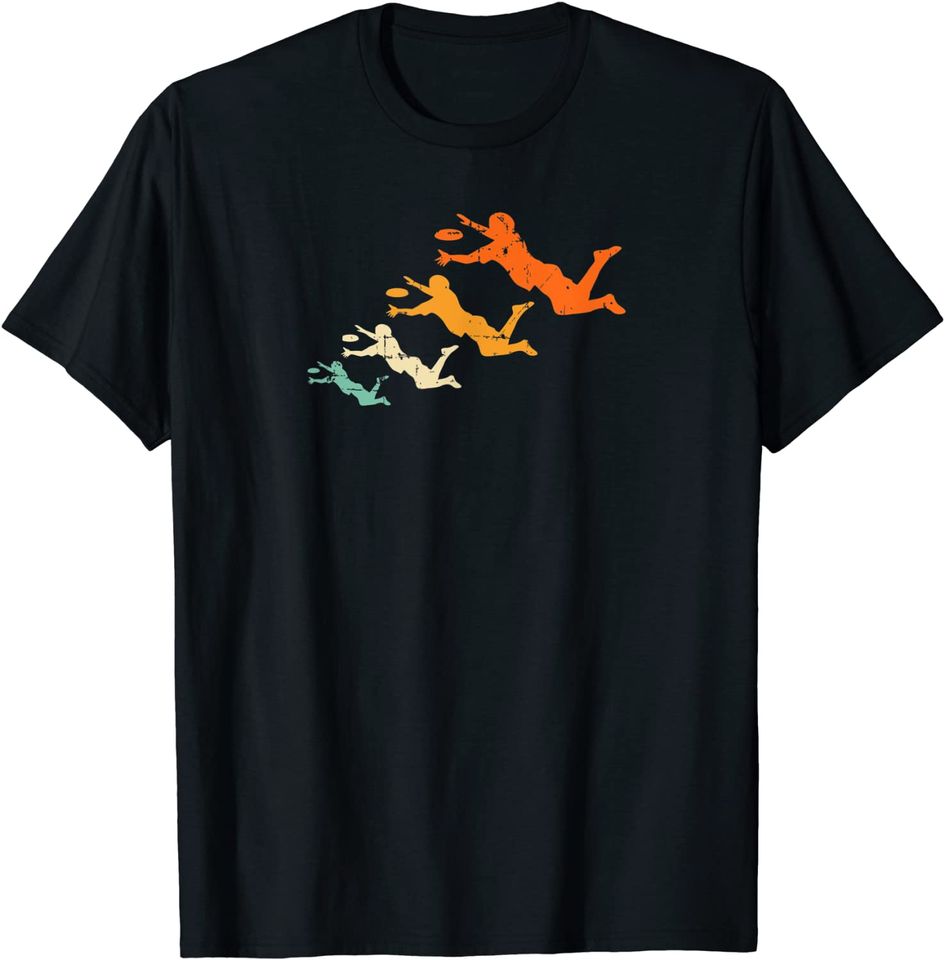Retro Ultimate Frisbee Player Vintage Disc Ultimate Frisbee T-Shirt