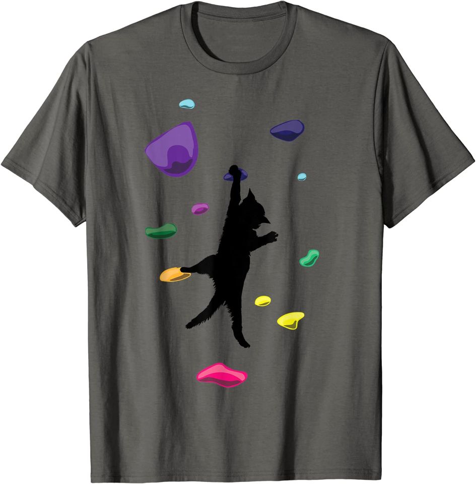 Cat Climber Rock Climbing Gift For Men Women And Kids T-Shirt