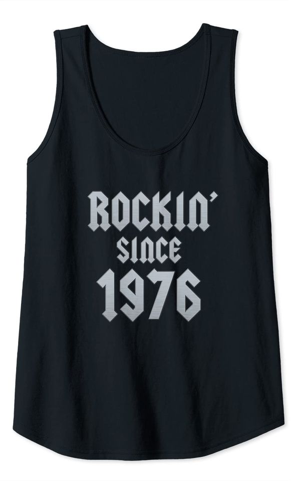 Gift for 45 Year Old: Classic Rock 1976 45th Birthday Tank Top
