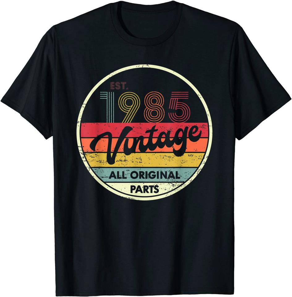 Retro Vintage 1985 TShirt 35th Birthday Gifts 35 Years Old T Shirt