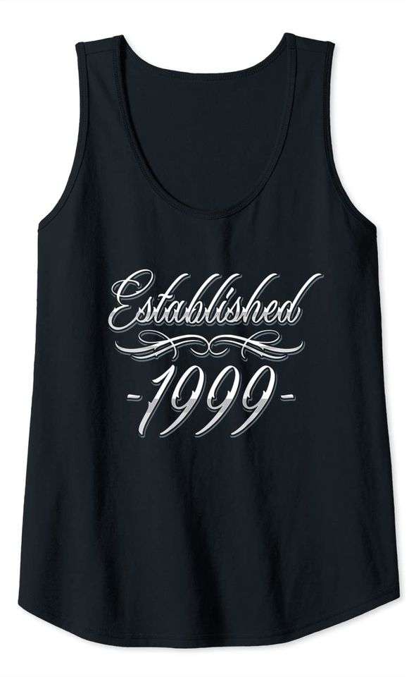 21 Year Old Tattoo Lover 1999 21st Birthday Tank Top