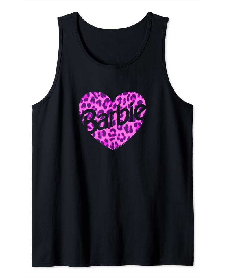 Barbie Leopard Heart Logo Tank Top