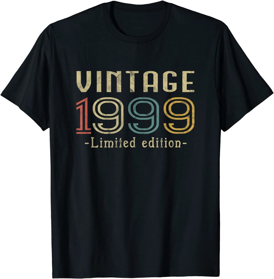Vintage 1999 21st Birthday 21 Years Old T Shirt
