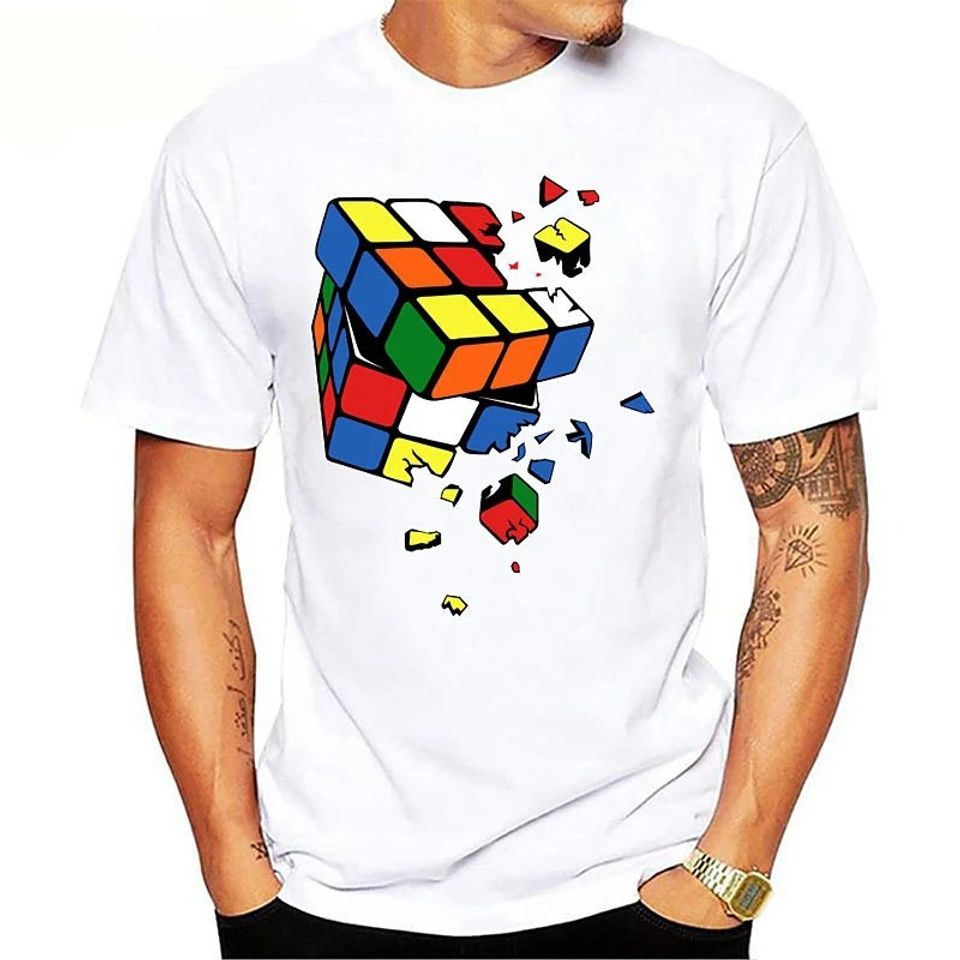 Unisex Tee T shirt 3D Print Graphic Rubik Cube