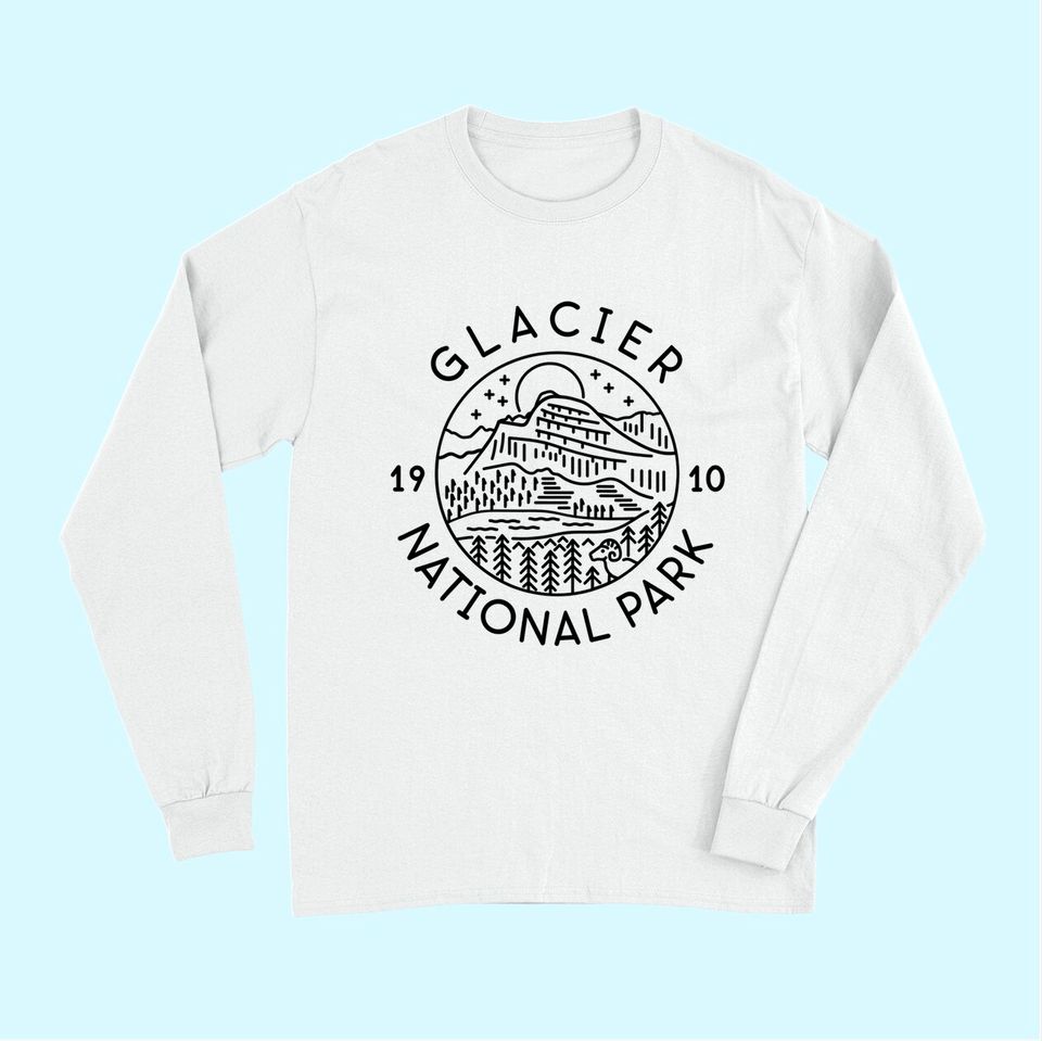 Glacier National Park 1910 Montana Long Sleeves