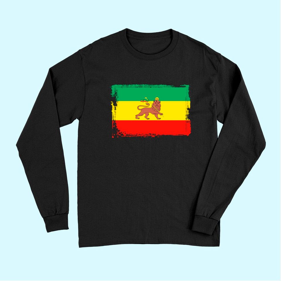 Ethiopia Flag Lion of Judah Long Sleeves