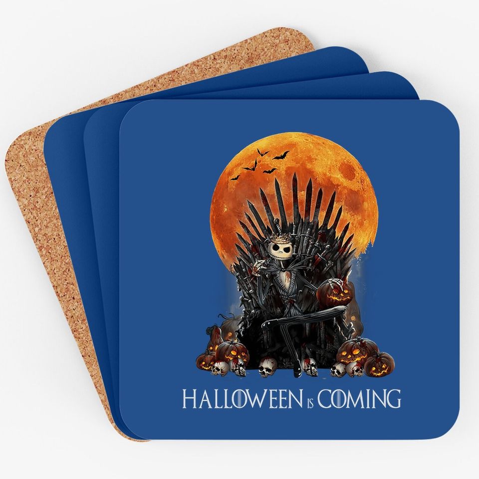 Halloween Is Coming Coaster Jack Skellington Skull Lovers Coaster