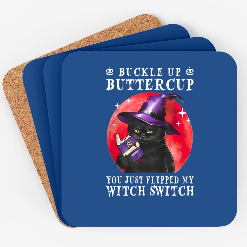 Buckle Up Butter Cup Halloween Collection Coaster