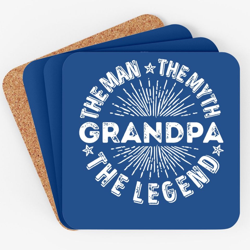 The Man The Myth The Legend Grandpa Coaster