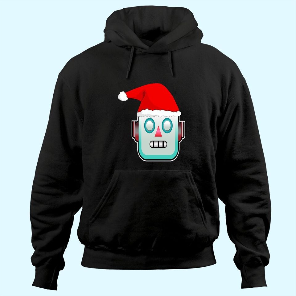 Santa Robot Merry Christmas Gifts For Robot Loves Classic Hoodies