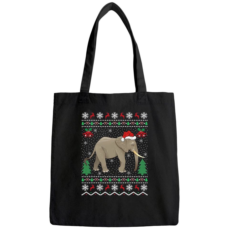 Elephant Animal Lover Xmas Ugly Classic Bags