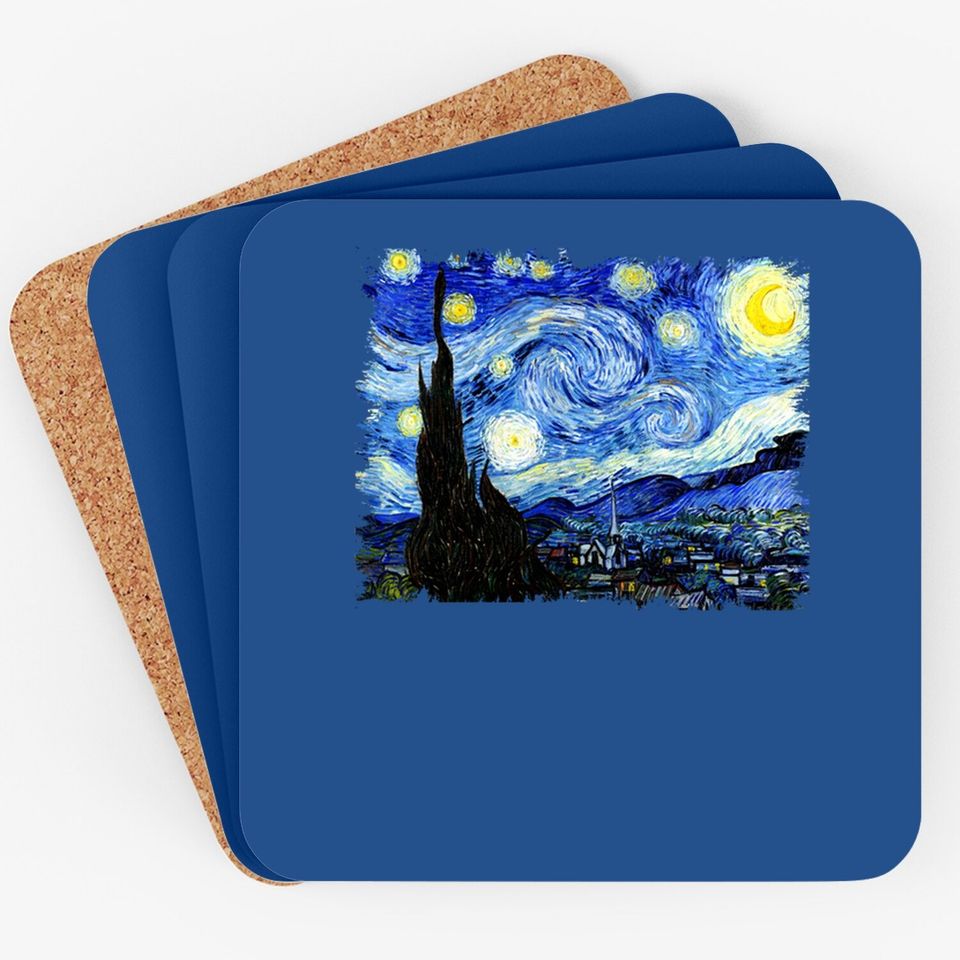 The Starry Night Vincent Van Gogh Coaster