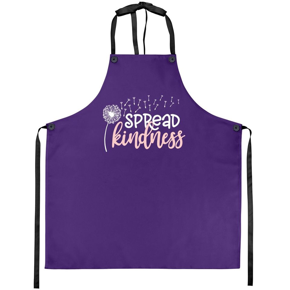 Spread Kindness Apron Funny Dandelion Graphic Casual Life Apron Apron Cute Kind Inspirational Apron With Saying