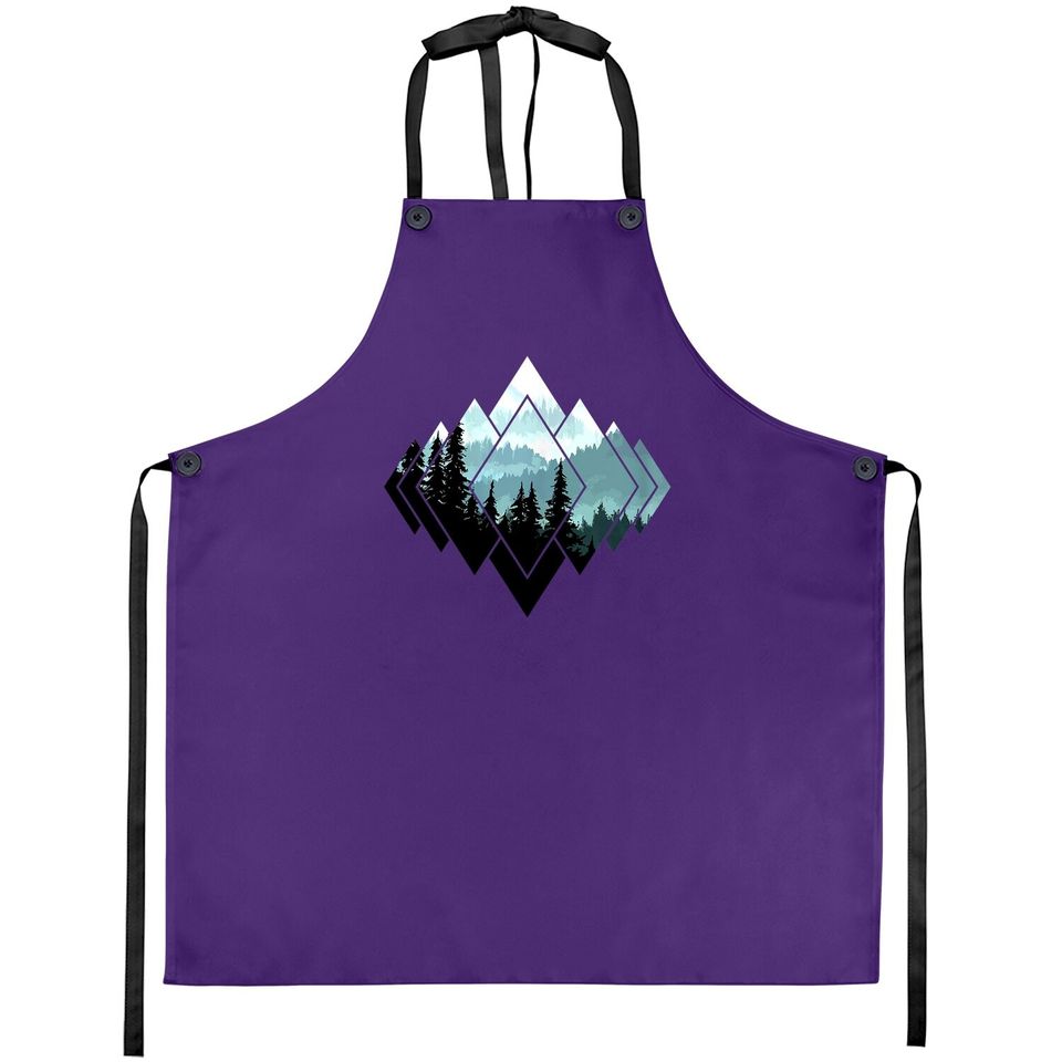 Forest Nature Mountains Trekking Hiking Camping Outdoor Gift Apron
