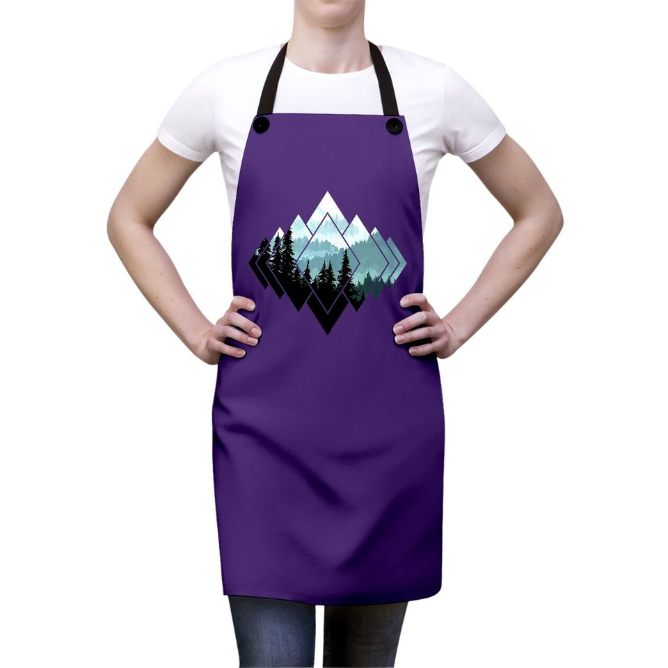 Forest Nature Mountains Trekking Hiking Camping Outdoor Gift Apron
