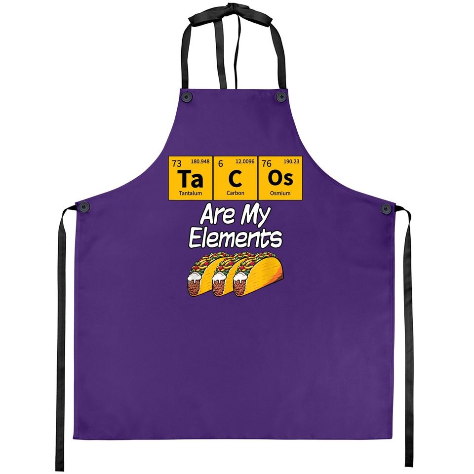 Taco Funny Chemistry Meme Quote Periodic Table Science Gift Apron