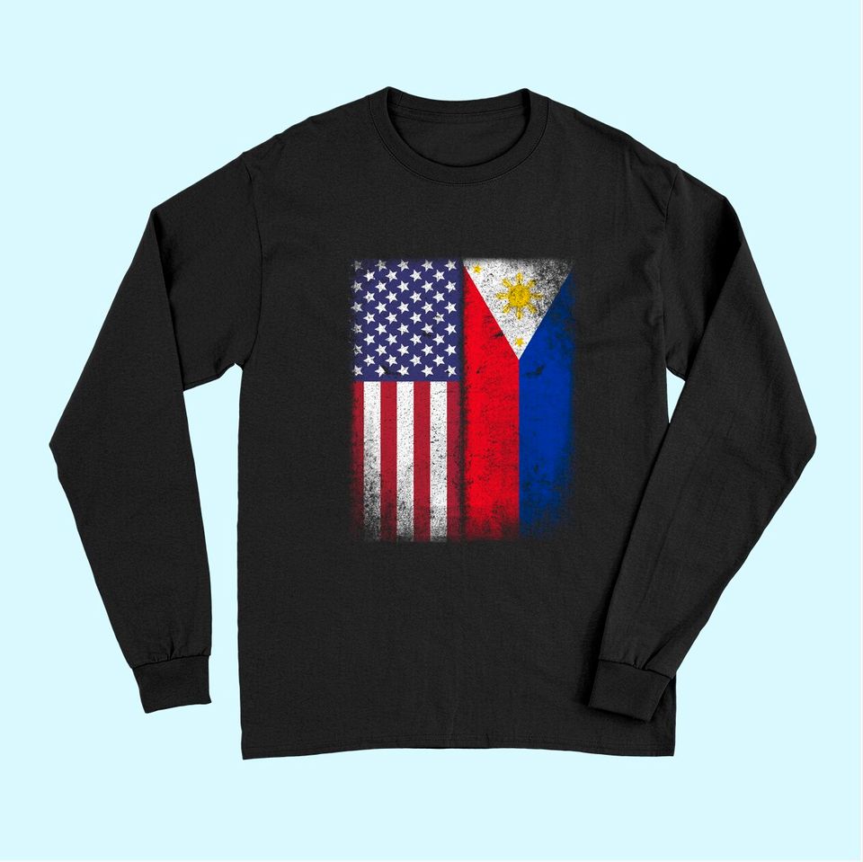 Filipino Roots American Grown Philippines Long Sleeves
