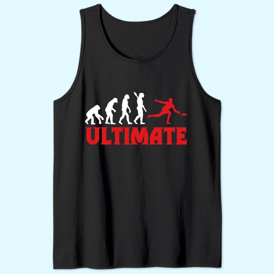 Great Ultimate Frisbee Evolution Gift Tank Top